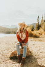 Brick Fleece Hoodie