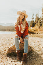 Brick Fleece Hoodie