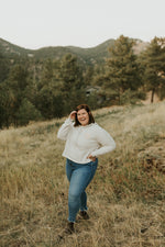 Sand and Mustard Cropped Fleece Hoodie