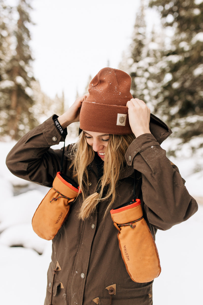 12” Coyote Brown Beanie