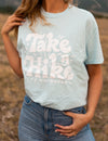 Take a Hike Short Sleeve T-Shirt in Baby Blue