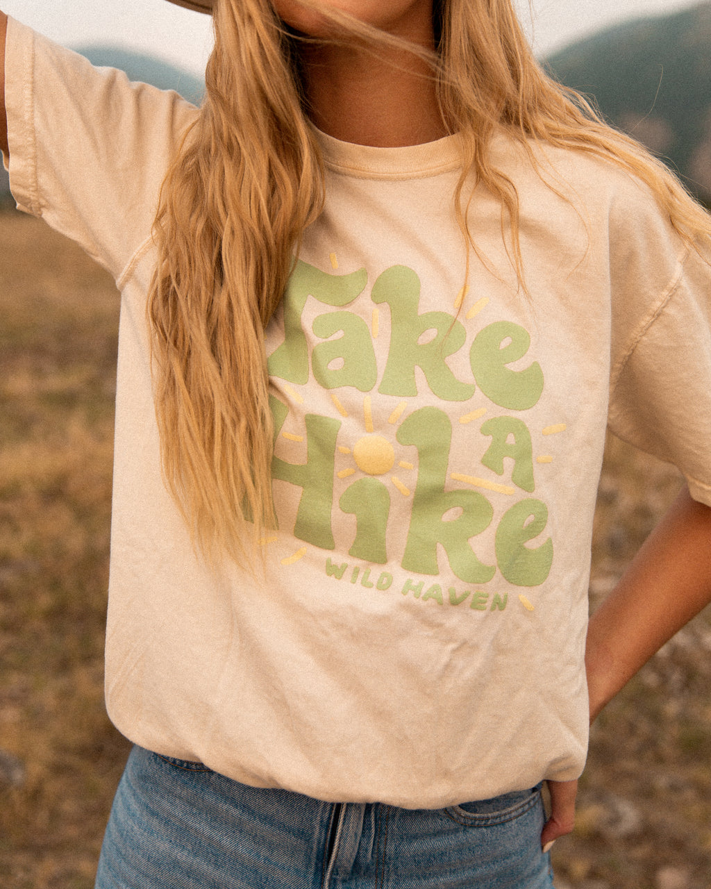 Take a Hike Short Sleeve T-Shirt in Ivory