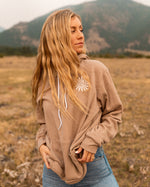 Catch The Sun Tan Drawstring Hoodie